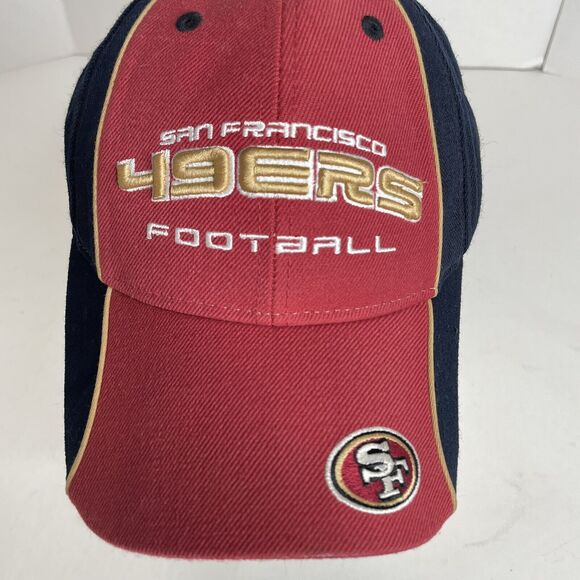 San Francisco 49ers Football Hat, Reebok, Wool Blend, Red, Adjustable Cap - Picture 2 of 10